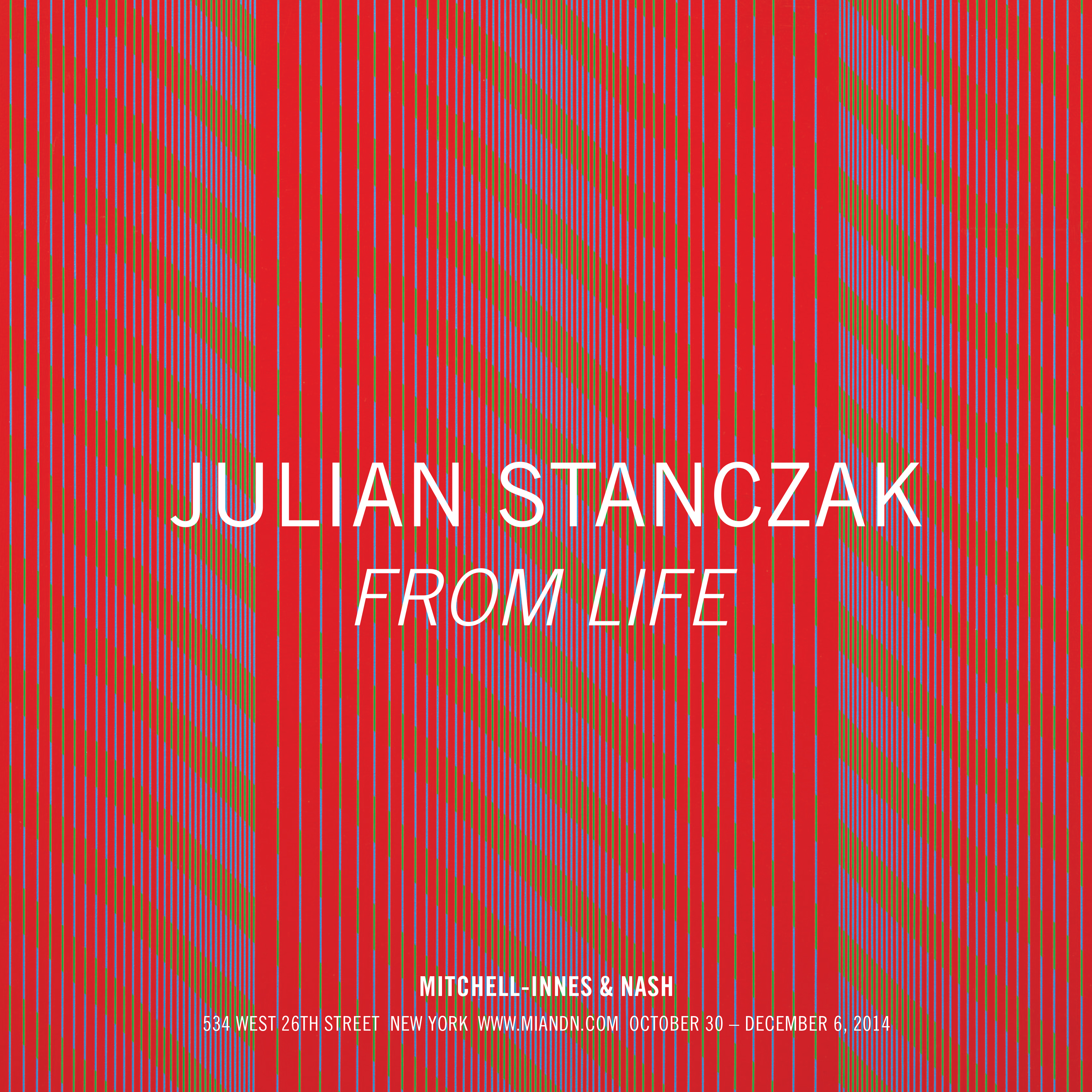 From the Mitchell-Innes show Julian Stanczak: from Life